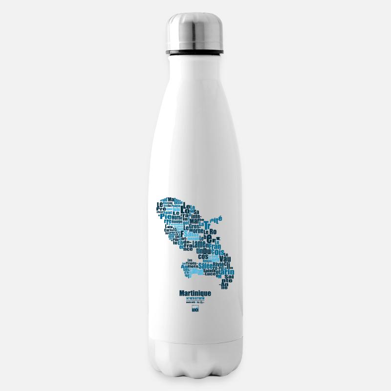 blue martinique - Bouteille isotherme - blanc