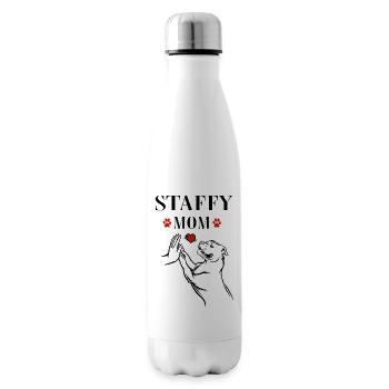 Staffordshire Terrier Staffy Hund Hundehalter - Isolierflasche - Weiß - Rechts