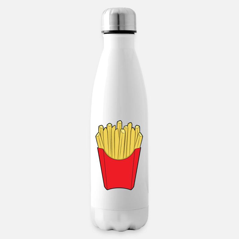 Pommes - Isolierflasche - Weiß