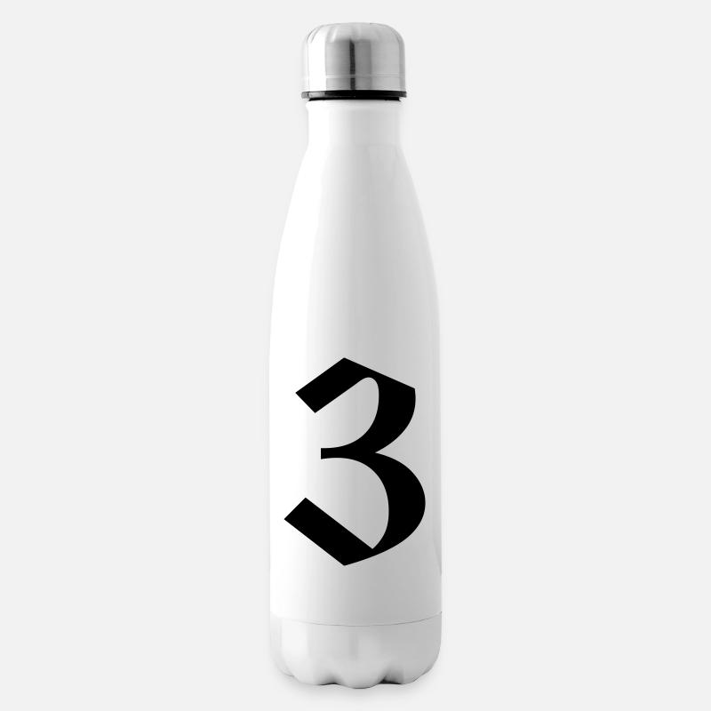 3 - Insulated Water Bottle - white