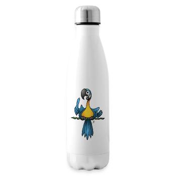 Sprechender Papagei - Isolierflasche - Weiß - Rechts