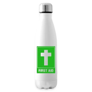 Cross First aid - Insulated Water Bottle - white - Right