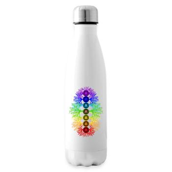 Chakra Energie - Isolierflasche - Weiß - Rechts