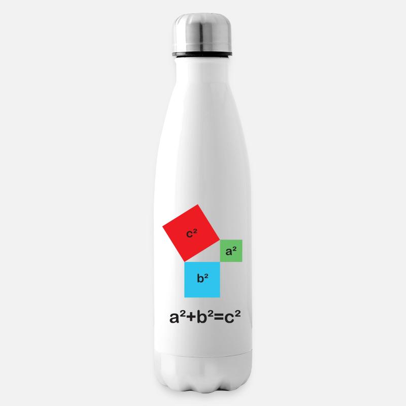 Satz des Pythagoras - Isolierflasche - Weiß