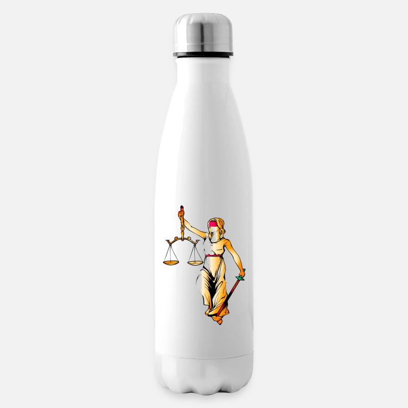 la justice pour tous - Bouteille isotherme - blanc