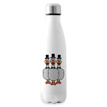3 lunettes monocle oies - Bouteille isotherme - blanc - Droite