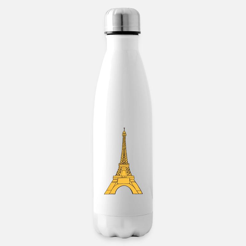 Eiffelturm - Isolierflasche - Weiß