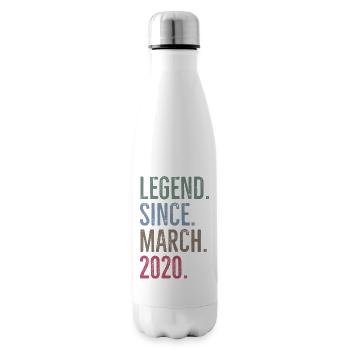 Legende seit März 2020 - Isolierflasche - Weiß - Rechts