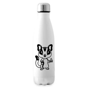 CHIEN CHAT ANIMAL DE COMPAGNIE - Bouteille isotherme - blanc - Droite