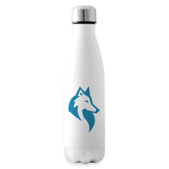Silhouette de loup - Bouteille isotherme - blanc - Droite