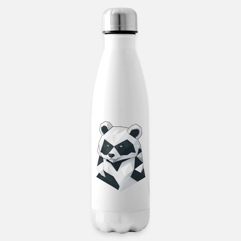 Panda minimaliste - Bouteille isotherme - blanc