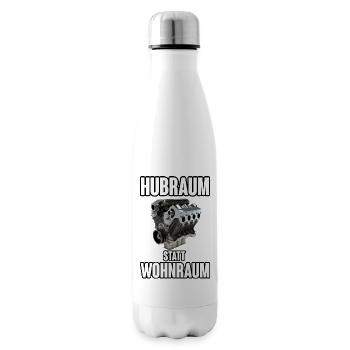Hubraum statt Wohnraum Motor - Isolierflasche - Weiß - Rechts