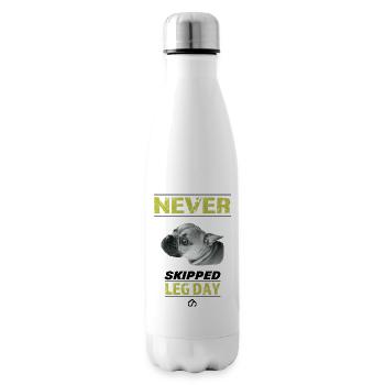 Never Skipped Legday - Isolierflasche - Weiß - Rechts
