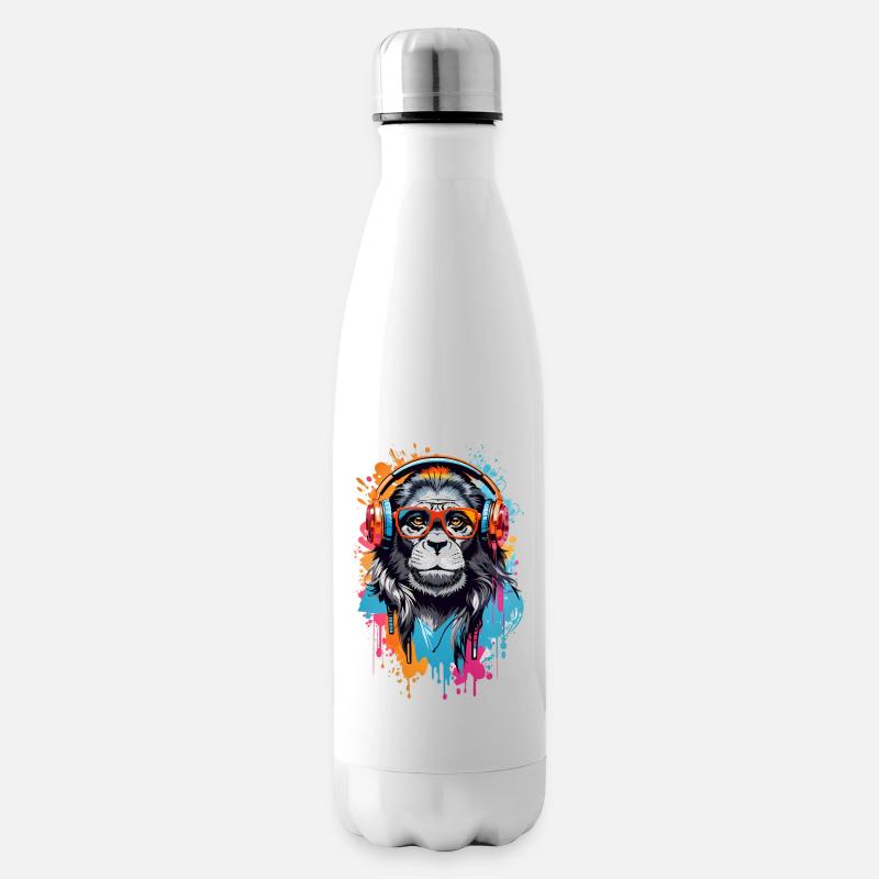 Coole Affe - Isolierflasche - Weiß