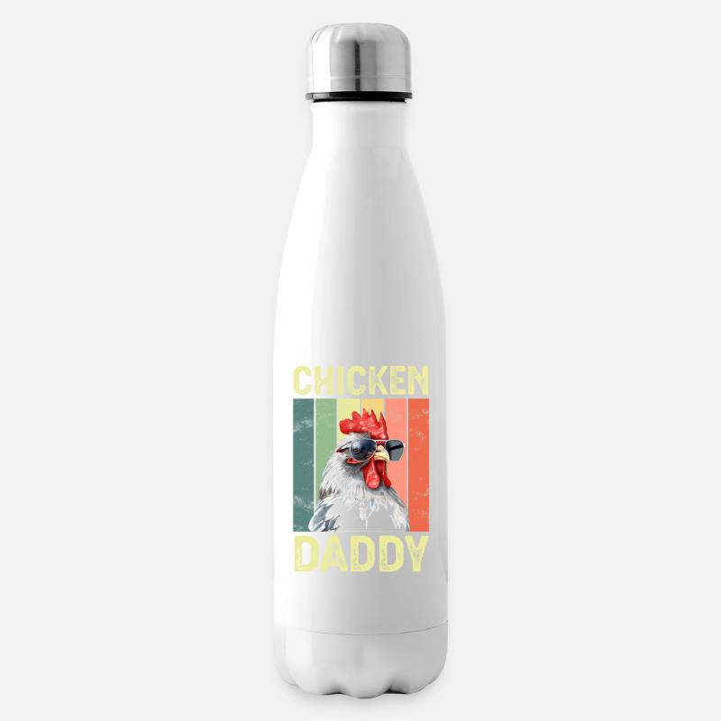 Huhn Hühner - Isolierflasche - Weiß