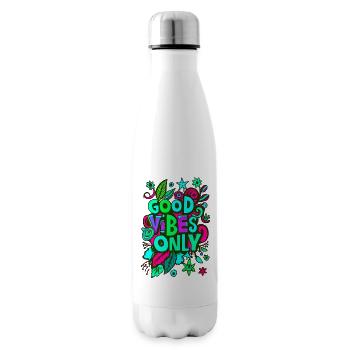 good vibes only - Isolierflasche - Weiß - Rechts