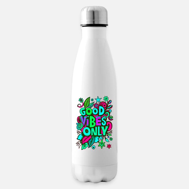 good vibes only - Isolierflasche - Weiß
