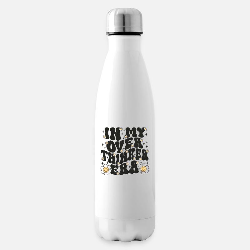 In My Overthinker Era Overthink - Isolierflasche - Weiß