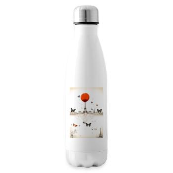 Paris Art - Insulated Water Bottle - white - Right
