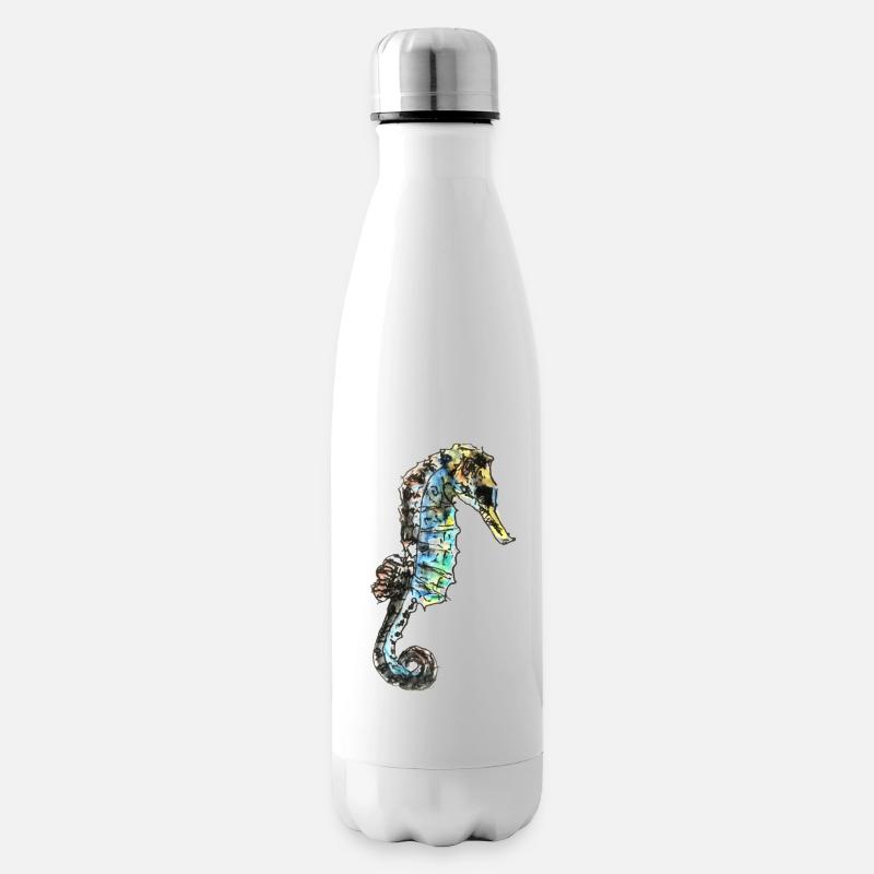 seepferdchen - Isolierflasche - Weiß