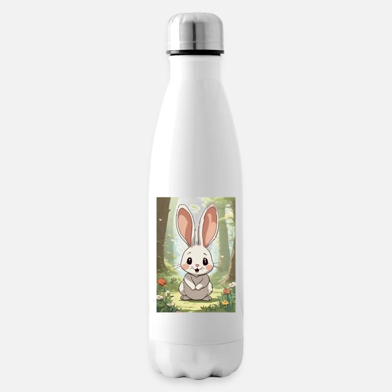 Lapin de dessin animé - Bouteille isotherme - blanc