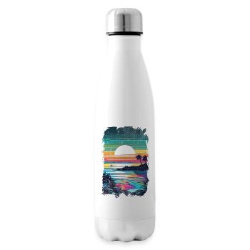 Strandurlaub Sonne Meer - Isolierflasche - Weiß - Rechts