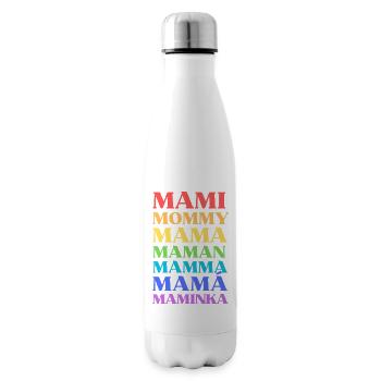 "Mami Mommy Mama Maman Mamma Mamá Maminka" - Isolierflasche - Weiß - Rechts
