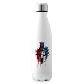 Spartanischer Helm Sparta Krieger Leonidas 300 - Isolierflasche - Weiß - Rechts