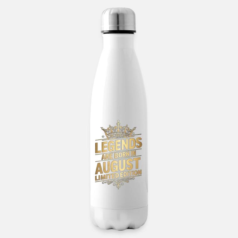 Legends Are Born In August Limited Edition - Isolierflasche - Weiß