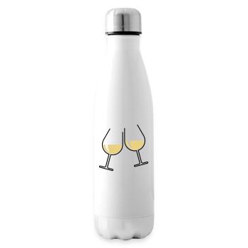 XZtwo Cadeaux populaires (bicolore) - Bouteille isotherme - blanc - Droite