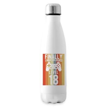 Level 18 Unlocked - Insulated Water Bottle - white - Right
