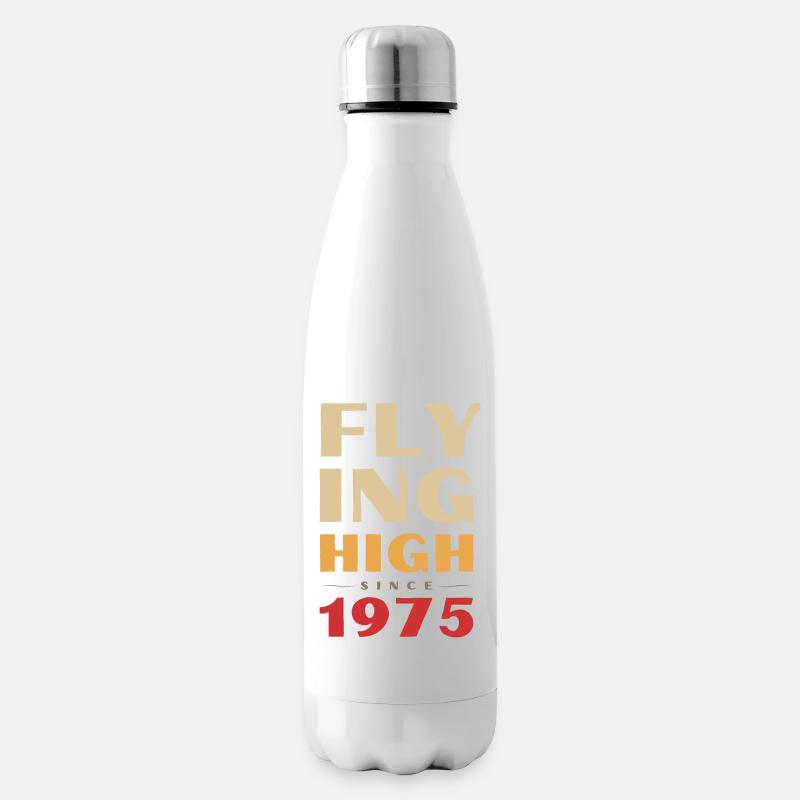 Hoch hinaus seit 1975 - Isolierflasche - Weiß