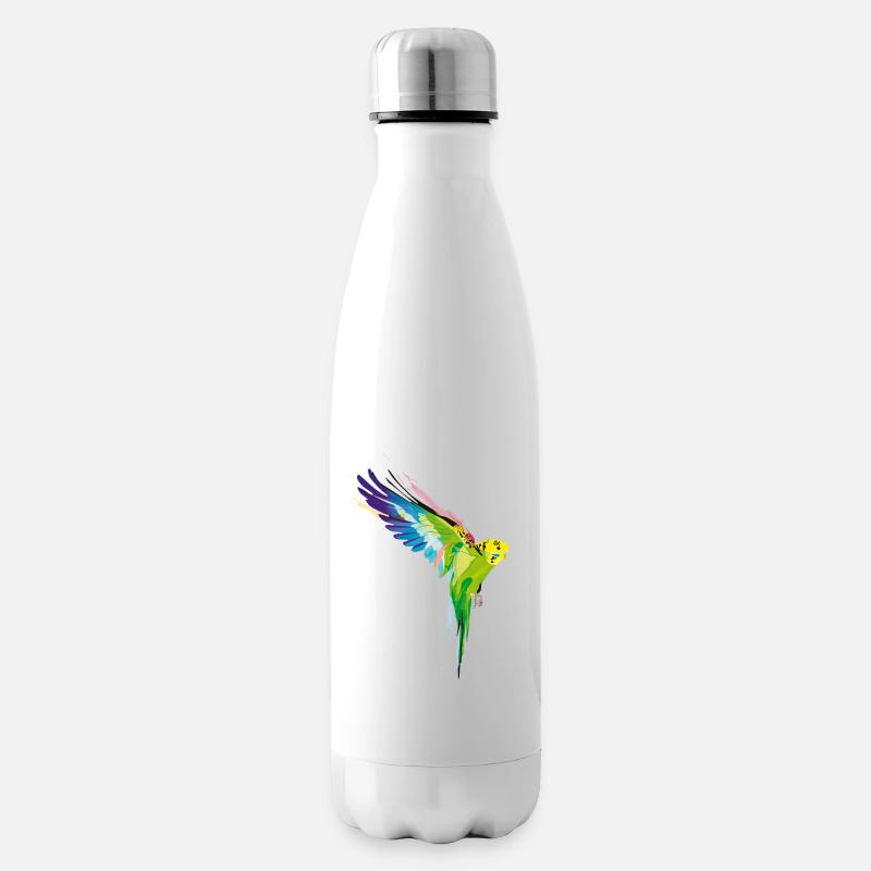 Perruche ondulée - Bouteille isotherme - blanc