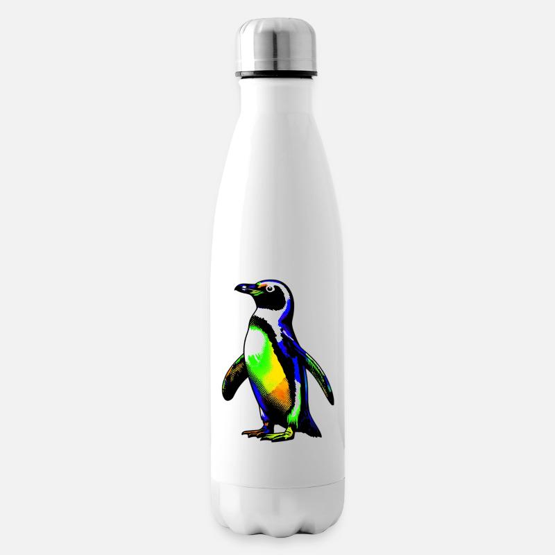 Pinguin - Isolierflasche - Weiß