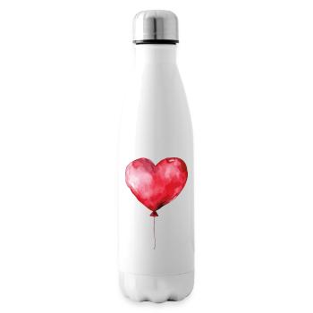 Herz Ballon Geburtstag Liebe - Isolierflasche - Weiß - Rechts