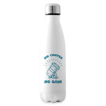no coffee no gain - Isolierflasche - Weiß - Rechts