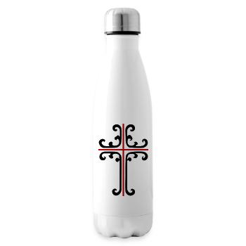 Cross Ornament - Insulated Water Bottle - white - Right