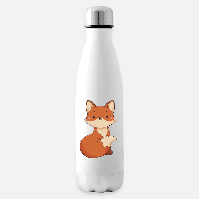 Fuchs - Isolierflasche - Weiß