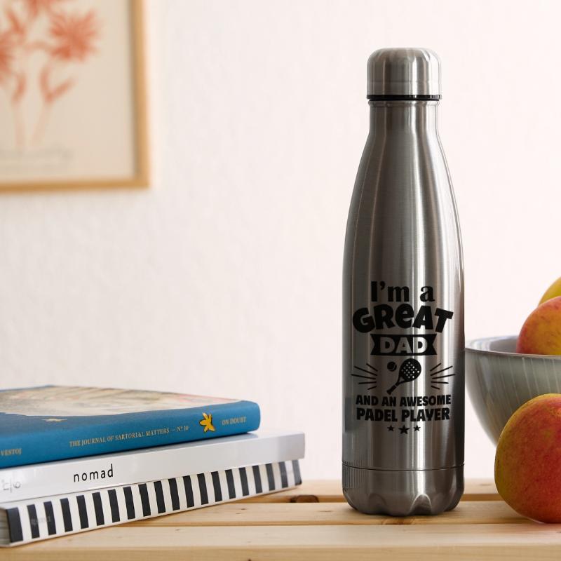 Ich bin ein toller Papa und ein Padel-Ass Isolierflasche