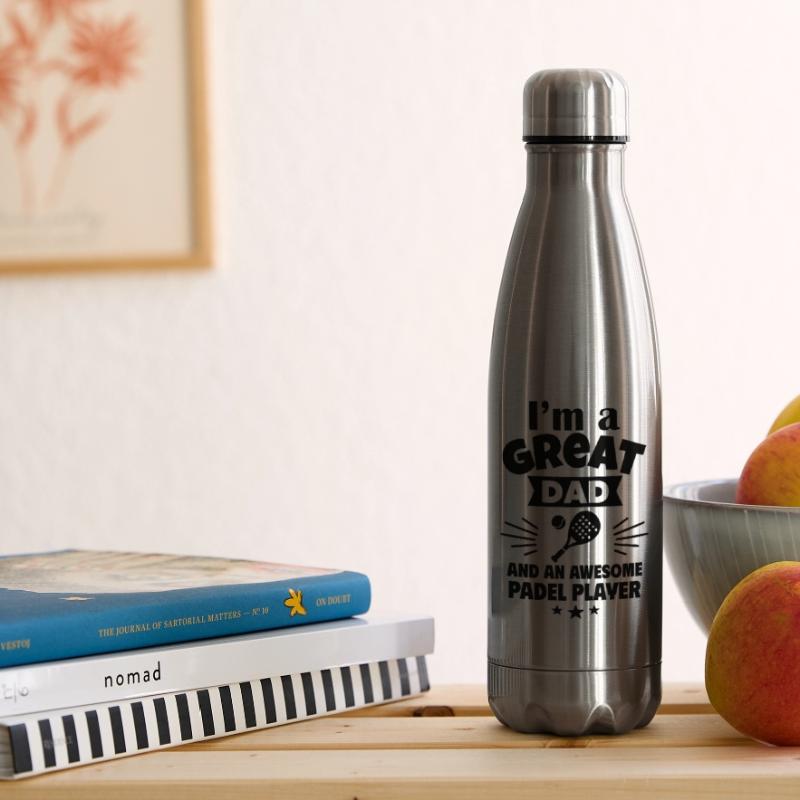I'm a great dad and a padel ace Insulated Water Bottle