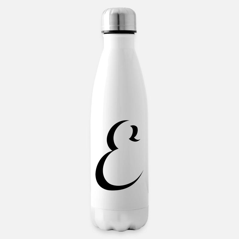 Letter E, Name, der Buchstabe E - Isolierflasche - Weiß