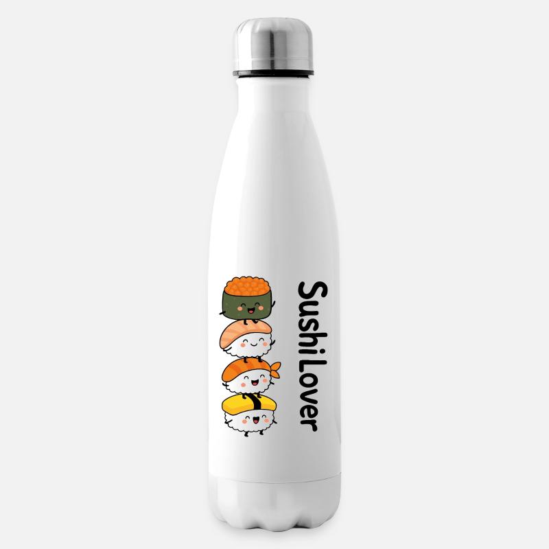 Sushi Lover – Turm der Niedlichkeit - Isolierflasche - Weiß