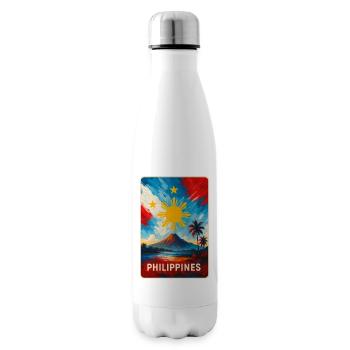 Philippines Flags Design - Insulated Water Bottle - white - Right