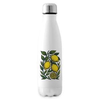 Lemon Branch Botanischer Druck - Isolierflasche - Weiß - Rechts