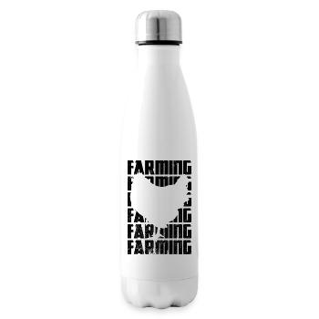 Élevage de poulets - Bouteille isotherme - blanc - Droite