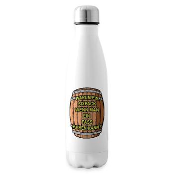 Sixpack? Ich nehm ein Fass - Isolierflasche - Weiß - Rechts