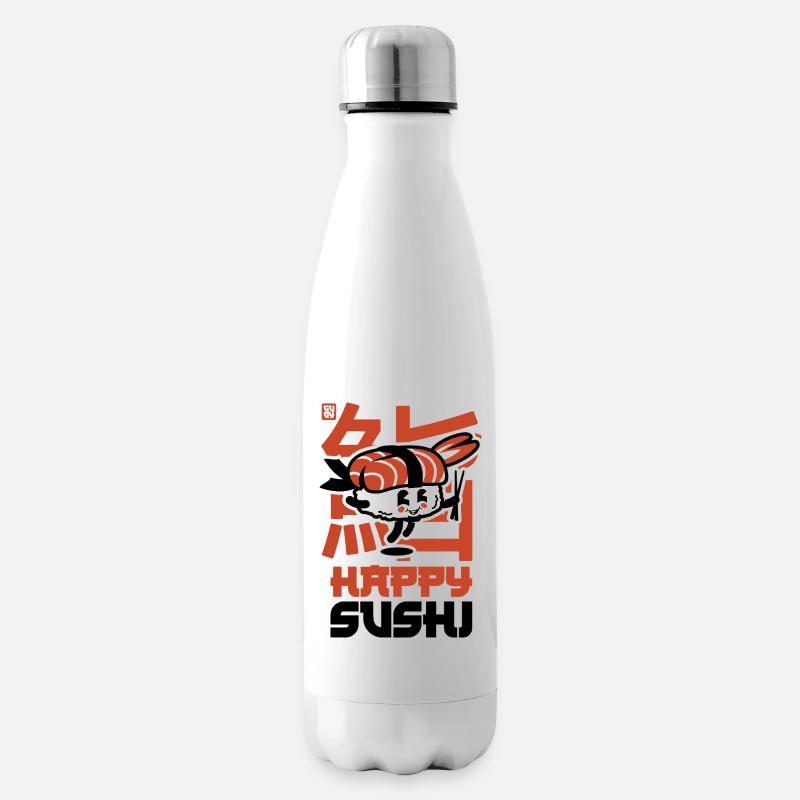 happy sushi - Isolierflasche - Weiß