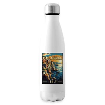 Experience Rustic Beauty of Calabria in Italy - Insulated Water Bottle - white - Right