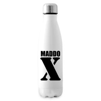 Maddox – First Name Design | Minimal Typography - Isolierflasche - Weiß - Rechts