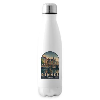 Explorez Rennes en France Charmante ville française - Bouteille isotherme - blanc - Droite
